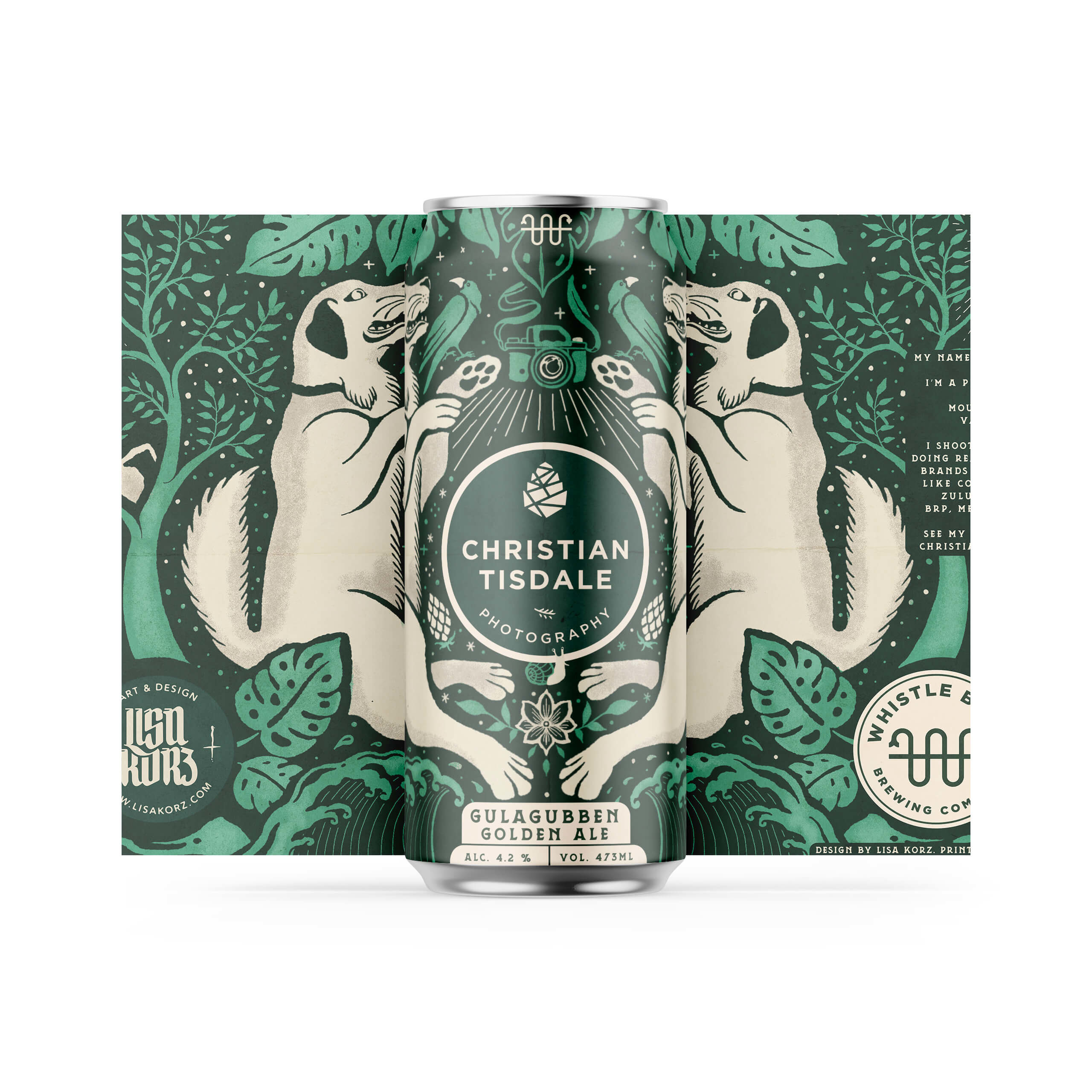 Custom printed bottle label